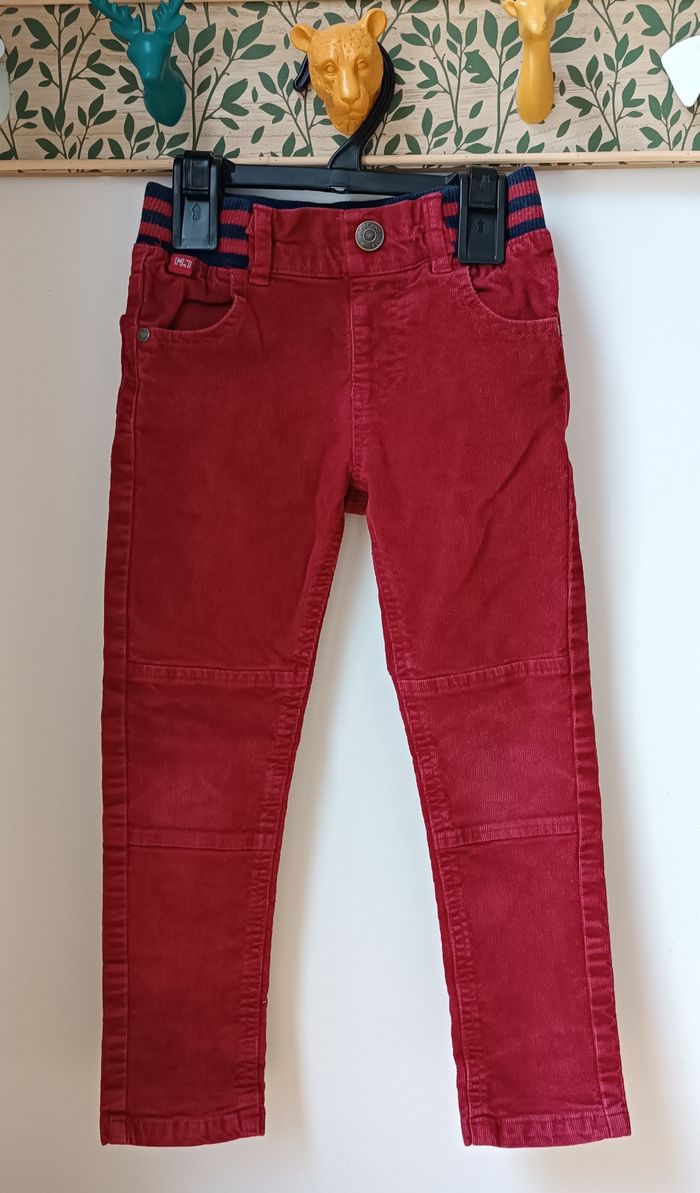 Pantalons Rouge Et Beige Différentes Marques Garçon Lot De 2 - photo numéro 2