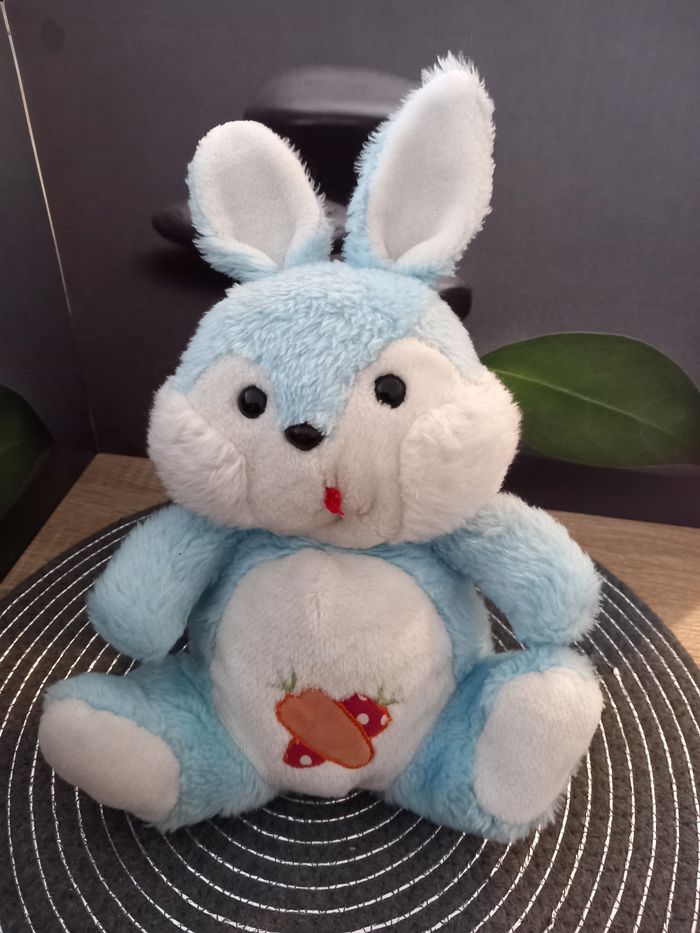 2 Peluches lapins nounours vintages 30cm - photo numéro 2