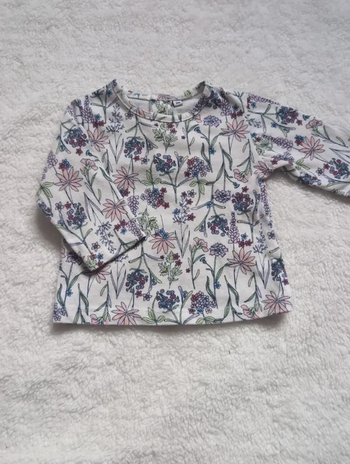 T shirt manche longue 3 mois - photo numéro 3