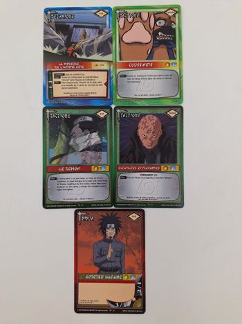 Lot 126 : 5 x Naruto FR Vintage 2002