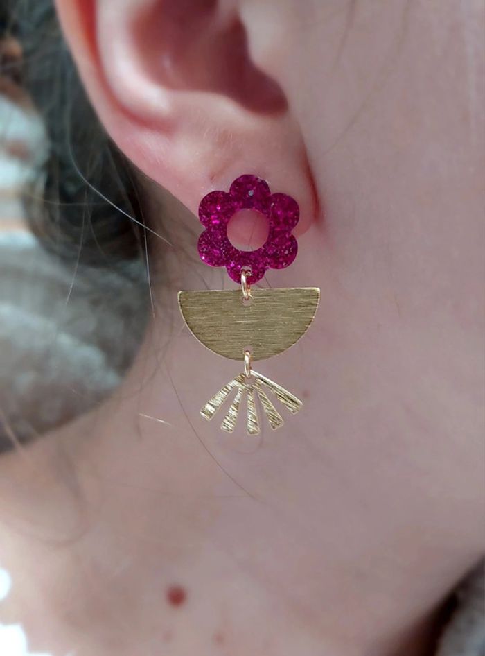 Boucles fleurs - photo numéro 2