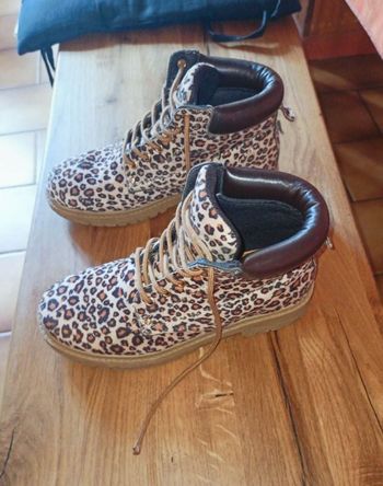 Boots léopard Gémo p 37