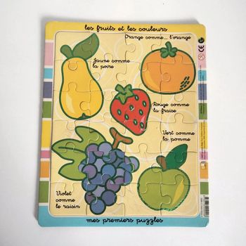 Puzzle 24 pièces : les fruits et les couleurs