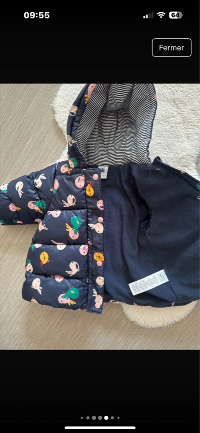 Doudoune petit bateau 6 mois quasiment pas porté - photo numéro 4