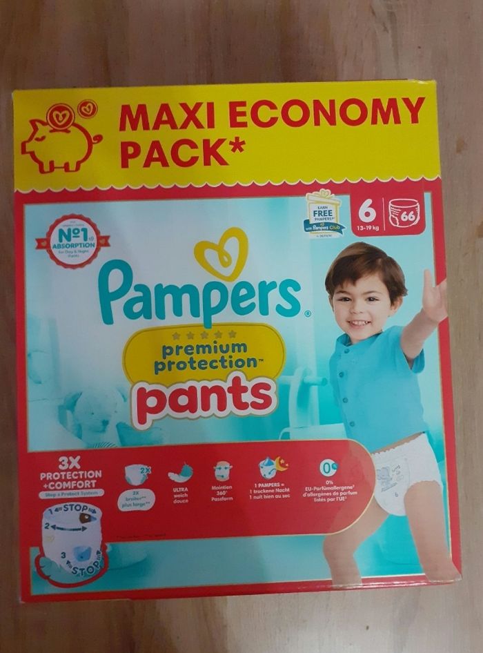 Couches Pampers premium/pants