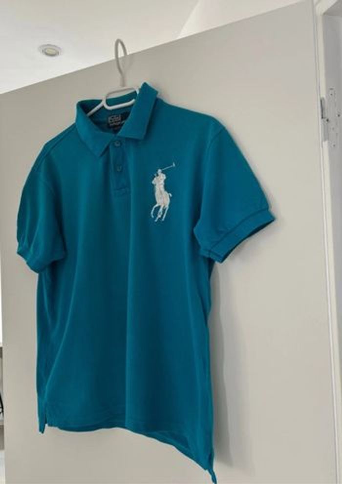 Polo Ralph Lauren Big Pony taille M turquoise - photo numéro 3