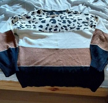 Pull bicolore