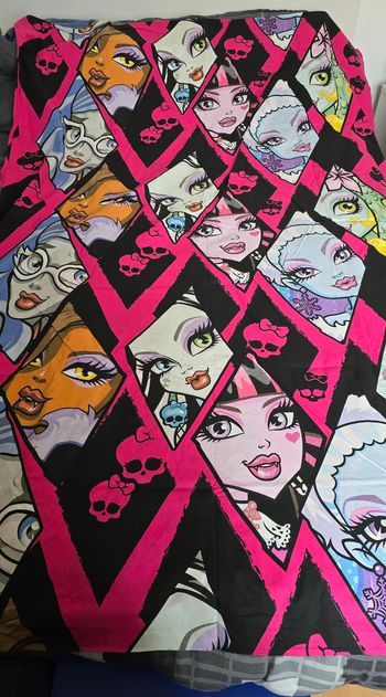Housse de couette Monster High neuve losange