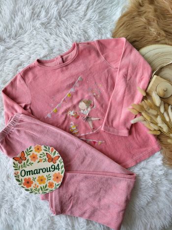 Pyjama velours hiver sergent major fille 9 ans 🎀