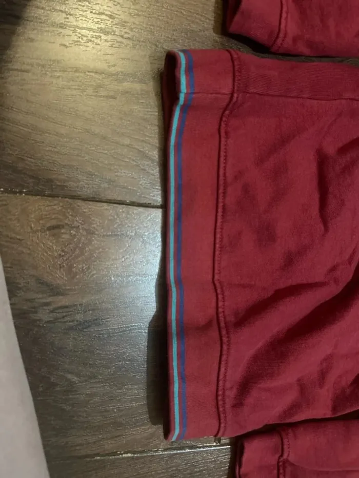 Sweat pull à capuche garcon en coton bordeaux motif tigre sergent major 3 ans - photo numéro 7