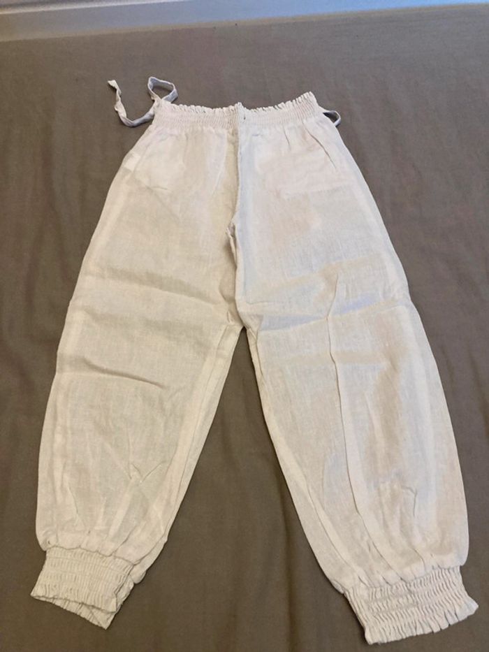 Pantalon blanc fluide 4 ans - photo numéro 2