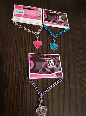 Lot de 3  bracelets fille Monster high