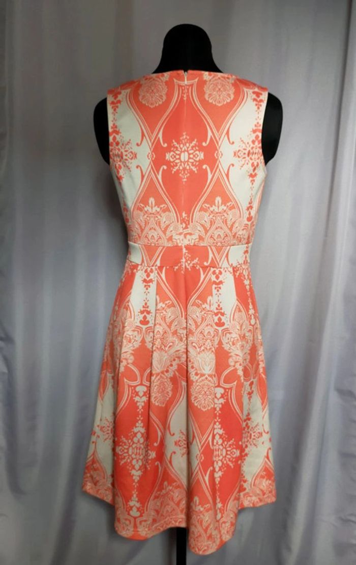 Robe orange & crème à motifs baroques – Bodyflirt Boutique – T. 36/38 (S) - photo numéro 18