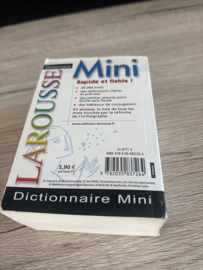 Mini dictionnaire Larousse - photo numéro 2