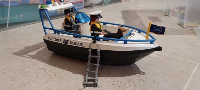 Playmobil bateau douane et police