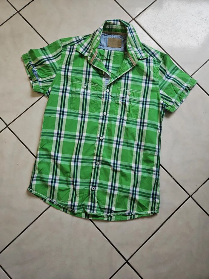 Chemise homme / chemise manche courte / chemise à carreaux