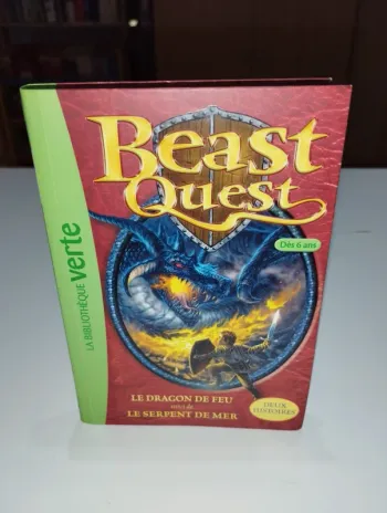 La bibliothèque verte : Beast Quest 2 histoires: Le dragon de feu et Le serpent de mer