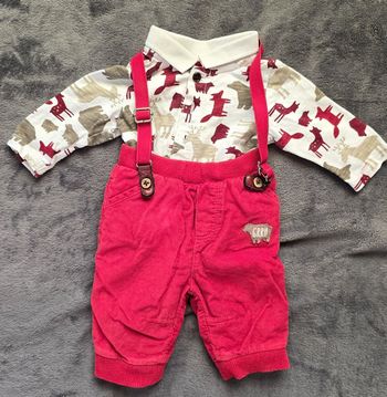 Ensemble bébé pantalon et polo thème Noël