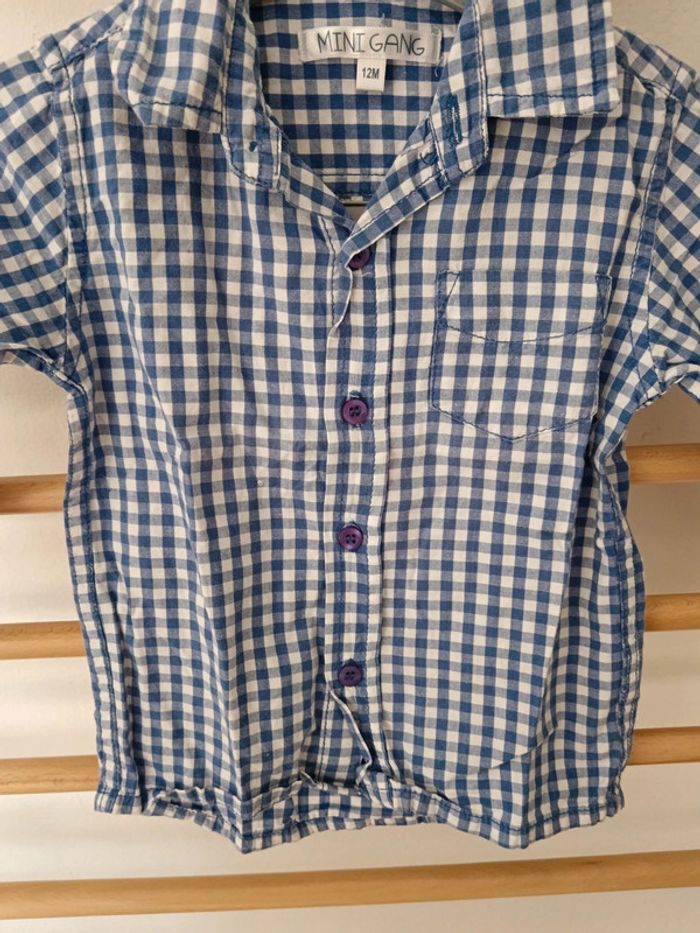 Chemise a carreaux mini gang - photo numéro 2