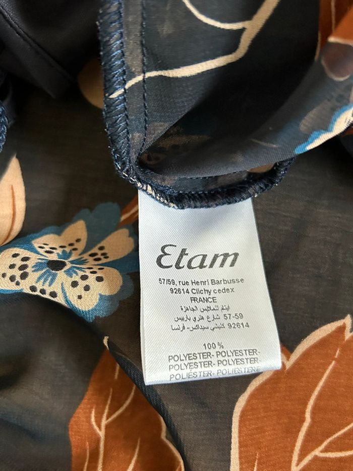 Robe longue imprimée fleurie neuve Etam taille 38 (valeur 70€) - photo numéro 15