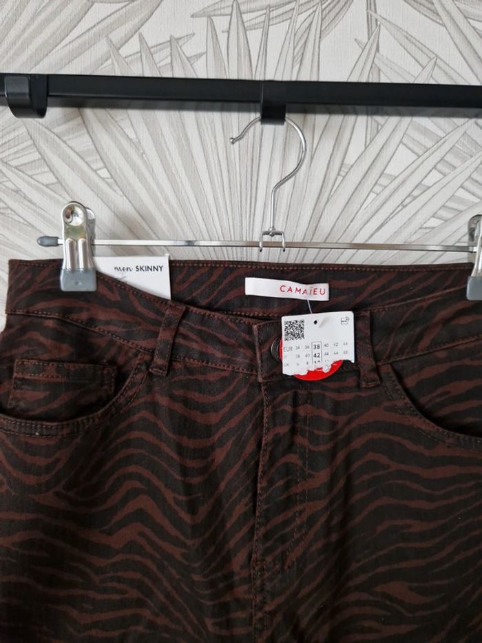 Joli pantalon skinny Camaïeu neuf avec étiquettes taille 38 - photo numéro 6