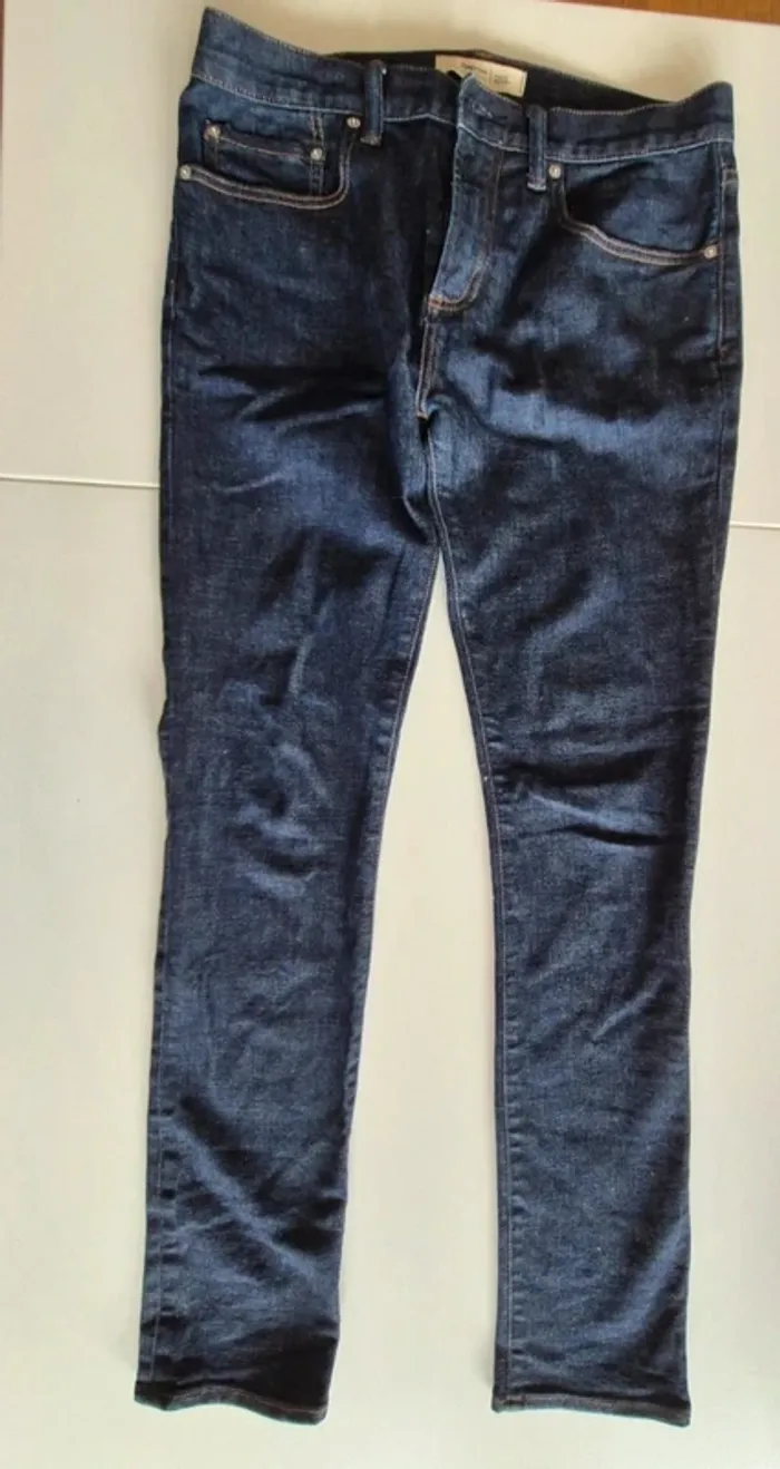 Jeans GAP Skinny 30 x 32 bleu foncé uni 
#mygigihomme pantalon homme - photo numéro 7