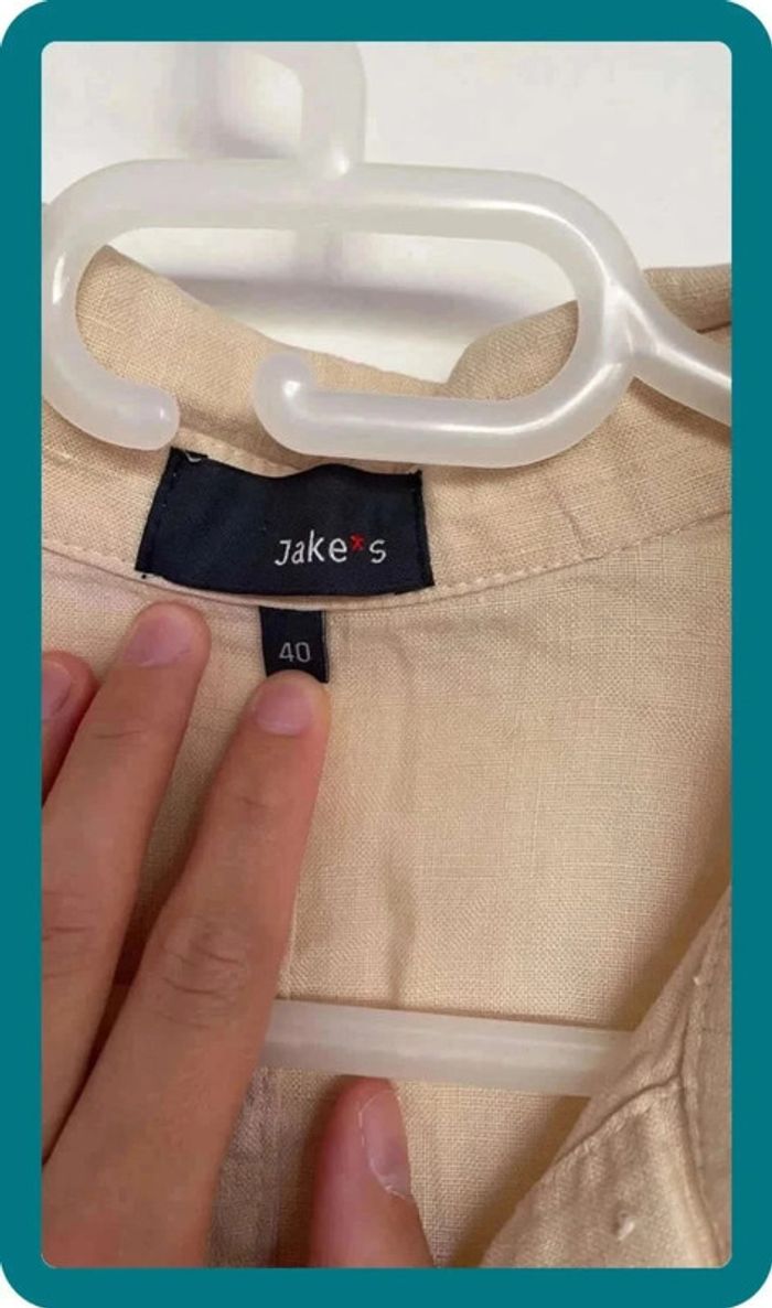 Chemise beige jaune - photo numéro 2