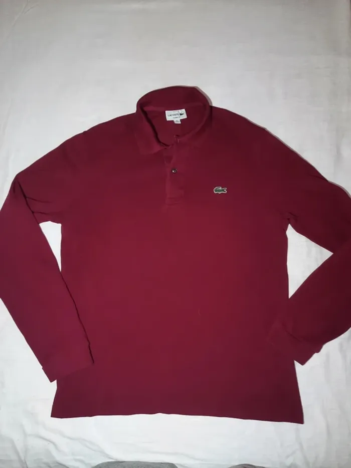 Polo t short à manches longues lacoste