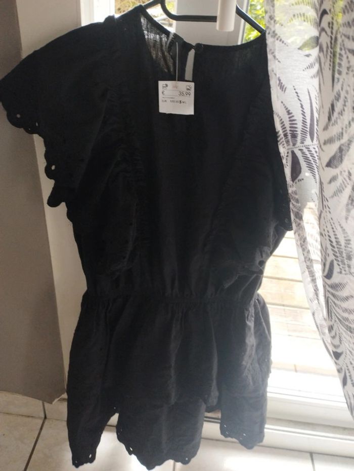 Robe d été femme noir S H&M neuf avec étiquette - photo numéro 2