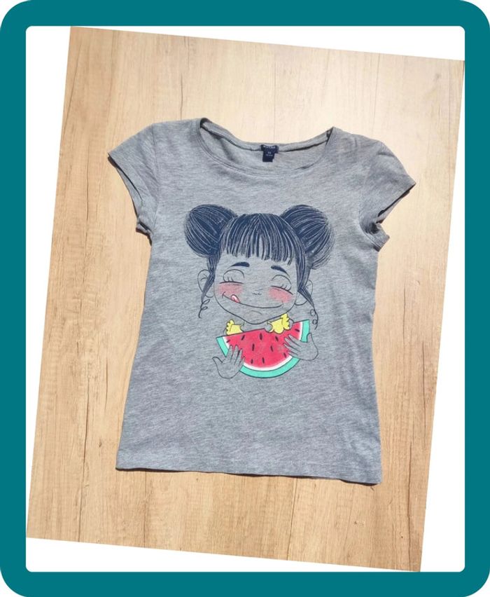 Tee shirt gris fille kiabi 10 ans