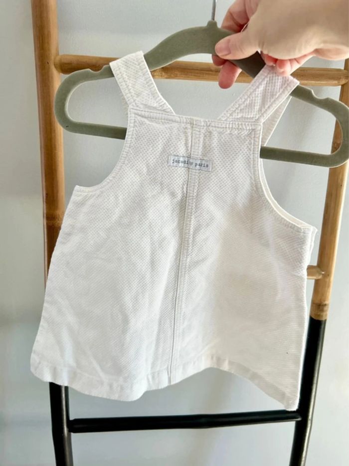 Robe salopette blanche/ Jacadi - 18 mois - photo numéro 4