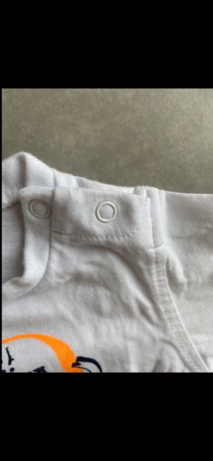 Tee shirt manches courtes Maman Papa 6 mois - photo numéro 7