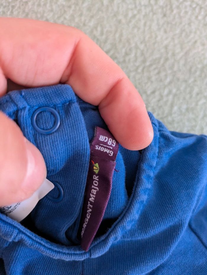 Robe bleu sergent major 6 mois - photo numéro 3