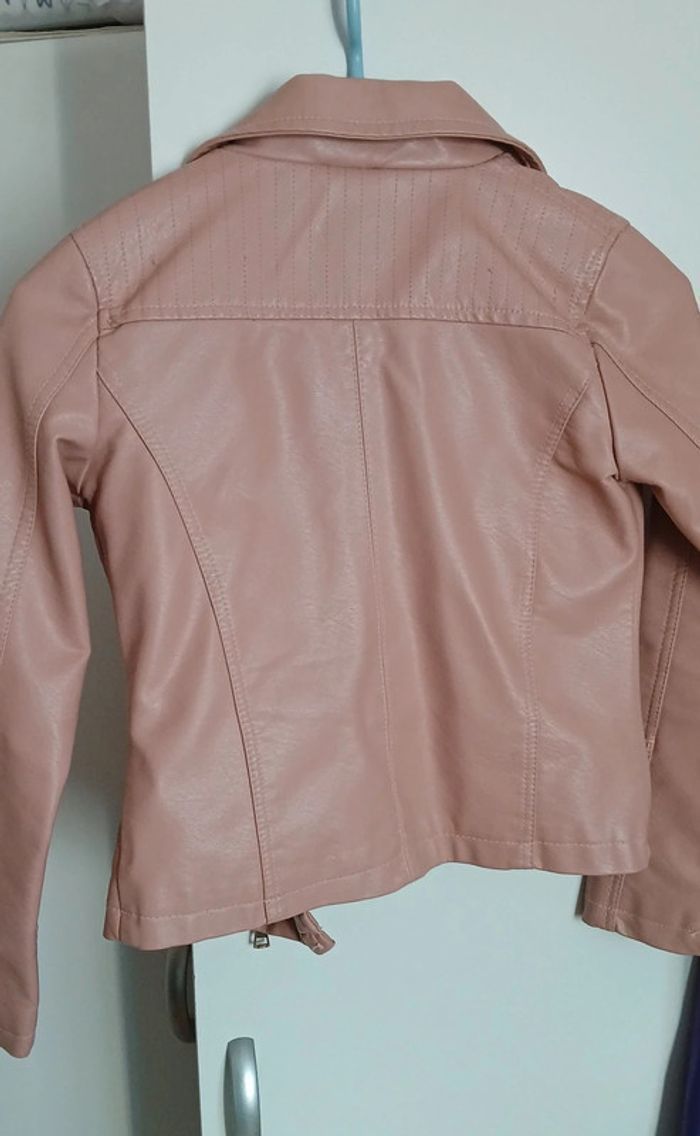 Blazer simili cuir fille - photo numéro 2