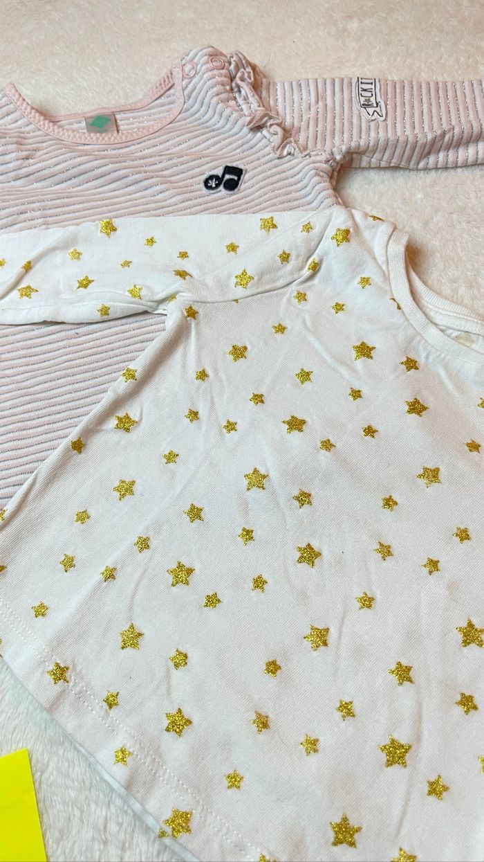 2 t-shirts manches longues - photo numéro 2