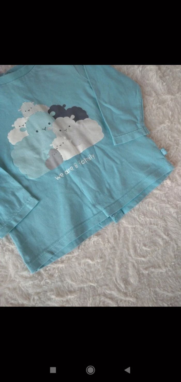 Ensemble (tee shirt manches longues+pantalon jeans) Garçon 6 mois Mouton Family Obaïbi - photo numéro 7