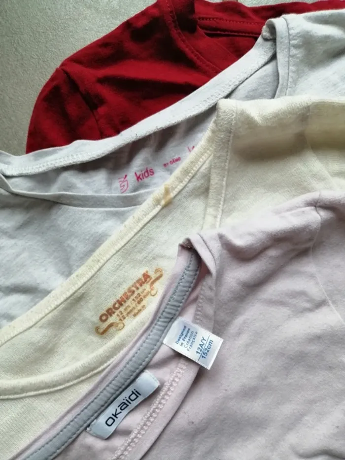 Lot 4 t-shirt manche longue 12 ans - photo numéro 2
