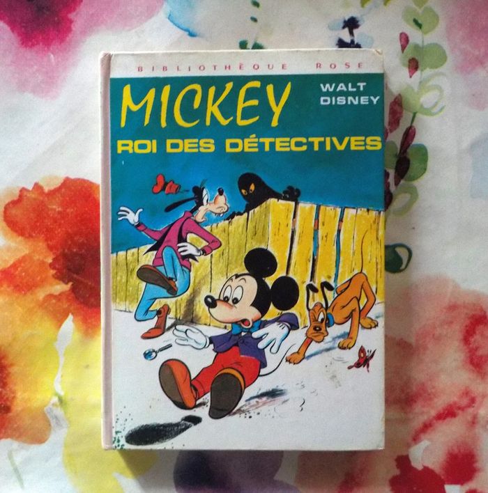 Mickey roi des détectives Walt Disney Bibliothèque Rose 1979