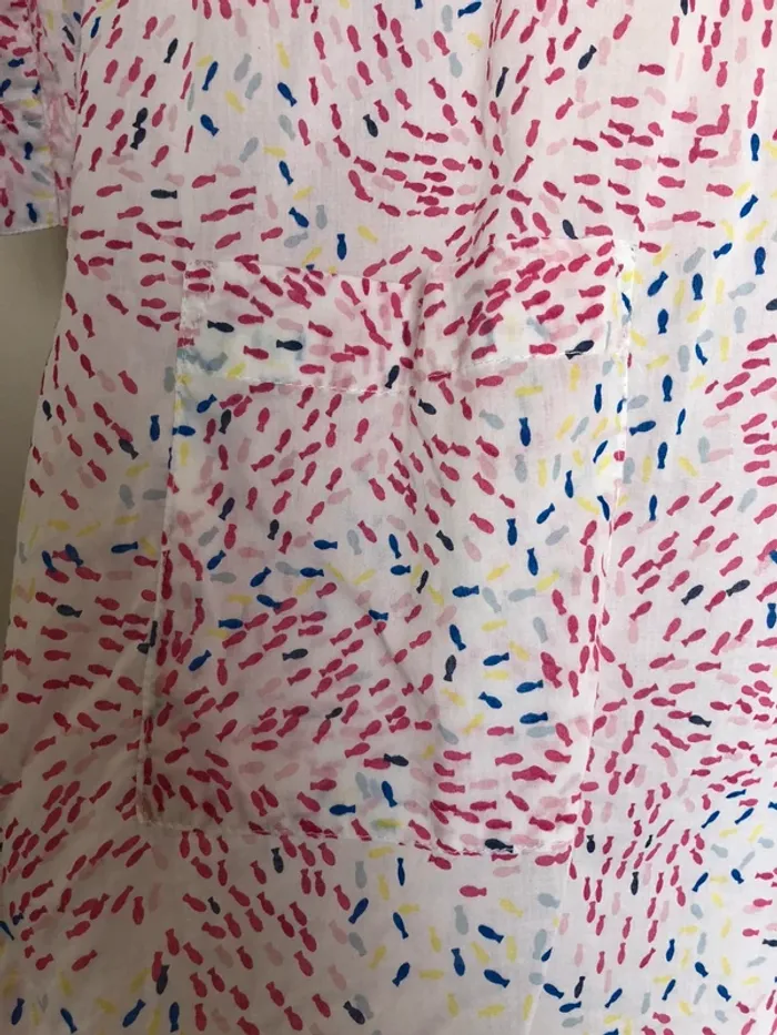 Tunique 100% coton motifs poissons - Captain Corsaire 38 - photo numéro 6