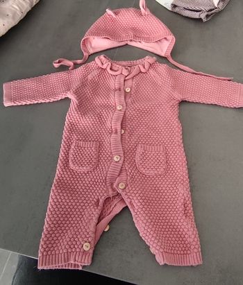 Ensemble  combinaison + bonnet