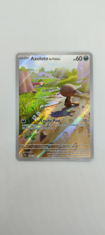 Carte pokémon axoloto de paldea 102/094