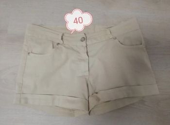Short beige femme 40