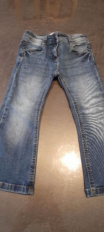 Jean effet délavé fille 3 ans
