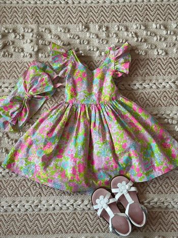 👗 Sublime robe Liberty 2ans + Ceinture