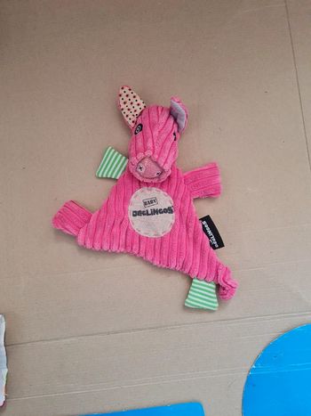 Doudou cochon les deglingos 28 cm
