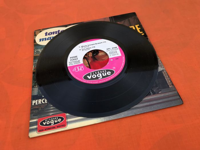 Vinyle 45 tours Pierre Perret Tonton cristobal (1967) EPL 858 - photo numéro 3