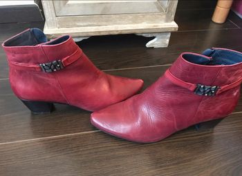 Bottines en cuir véritable