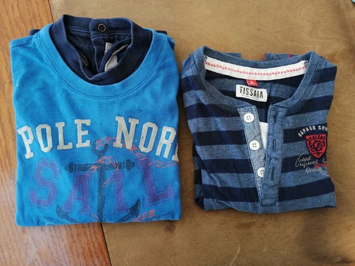 Lot de 2 Tshirts ML 6 ans