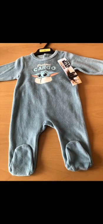 Pyjamas garçon en velours cargo star wars 3 mois