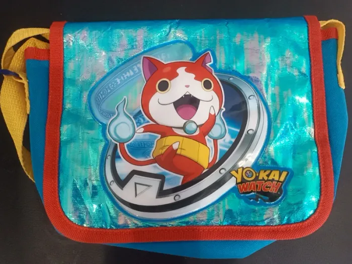 Sacoche enfant YO-KAI watch bleu et jaune